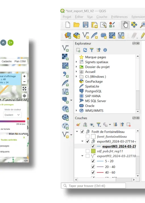 export de la vue dans plateforme