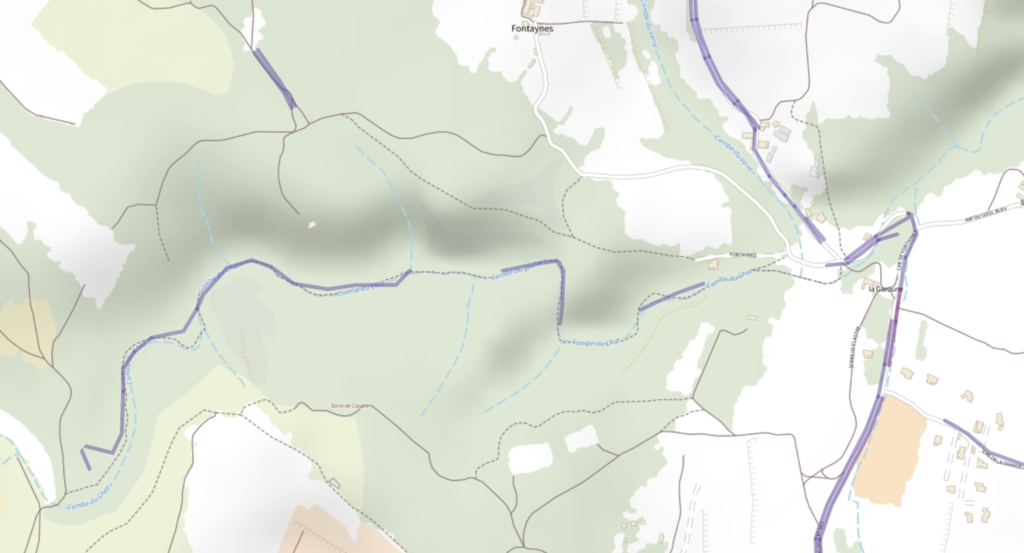 Discontinuités dans le réseau de segments