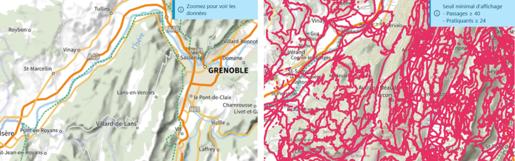 Seuils minimum d’affichage des segments